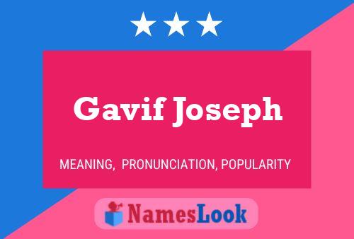 Póster del nombre Gavif Joseph