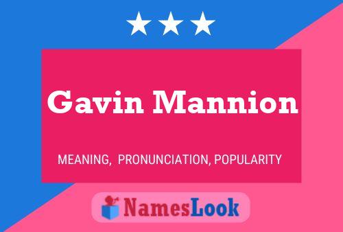 Póster del nombre Gavin Mannion