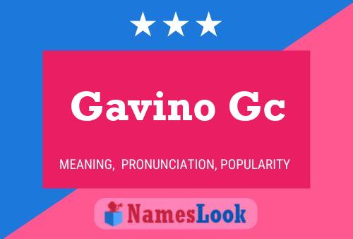 Póster del nombre Gavino Gc