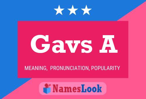 Póster del nombre Gavs A