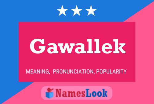 Póster del nombre Gawallek