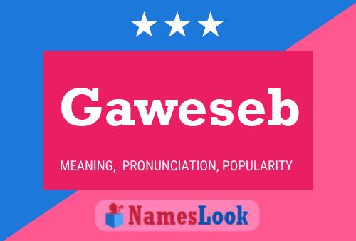 Póster del nombre Gaweseb