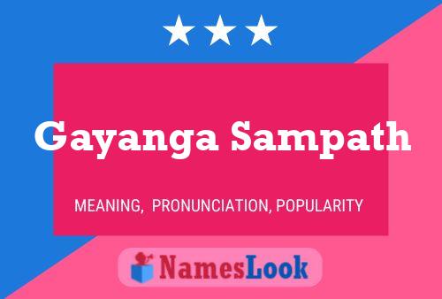 Póster del nombre Gayanga Sampath