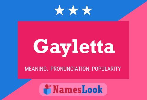 Póster del nombre Gayletta