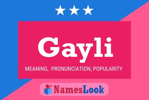 Póster del nombre Gayli