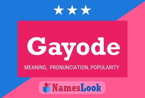 Póster del nombre Gayode