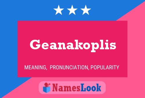 Póster del nombre Geanakoplis