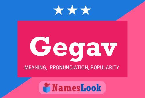 Póster del nombre Gegav