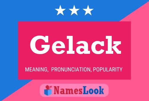 Póster del nombre Gelack