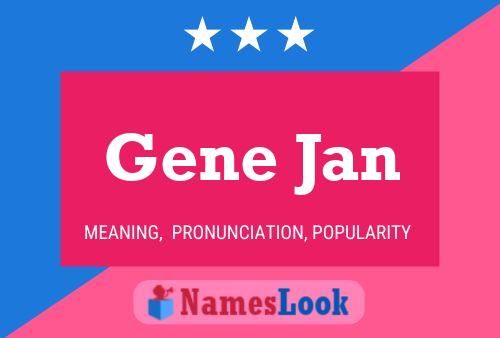 Póster del nombre Gene Jan