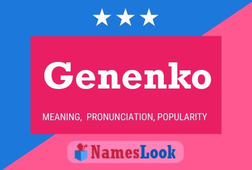 Póster del nombre Genenko