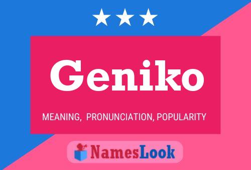 Póster del nombre Geniko