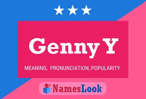 Póster del nombre Genny Y