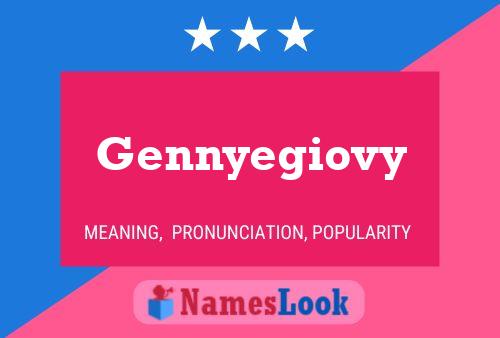 Póster del nombre Gennyegiovy