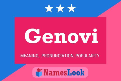 Póster del nombre Genovi