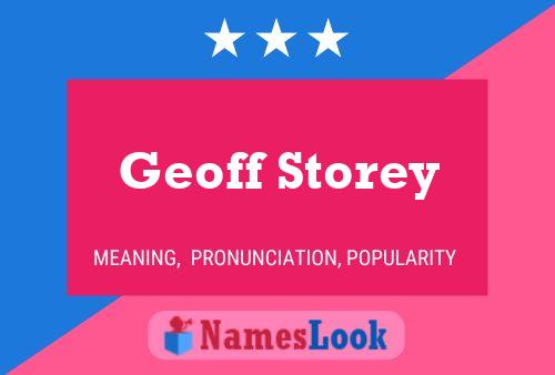 Póster del nombre Geoff Storey