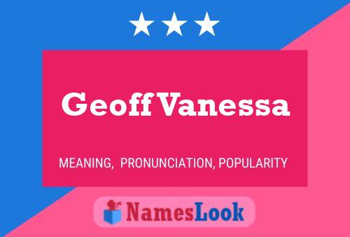 Póster del nombre Geoff Vanessa