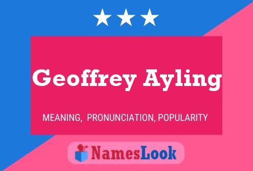 Póster del nombre Geoffrey Ayling