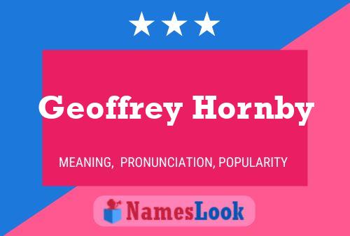 Póster del nombre Geoffrey Hornby