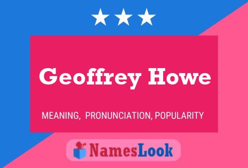 Póster del nombre Geoffrey Howe