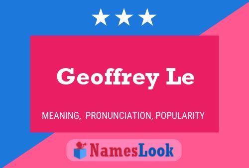 Póster del nombre Geoffrey Le