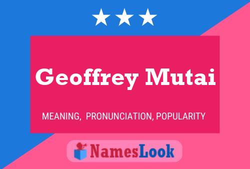 Póster del nombre Geoffrey Mutai