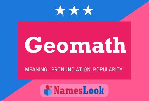 Póster del nombre Geomath