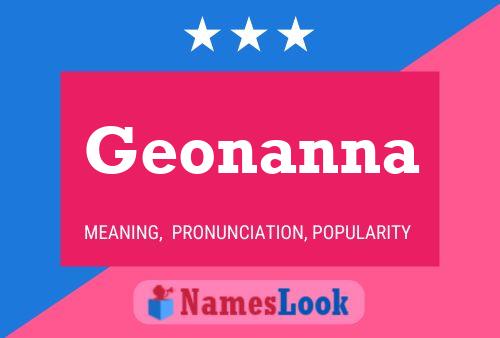 Póster del nombre Geonanna