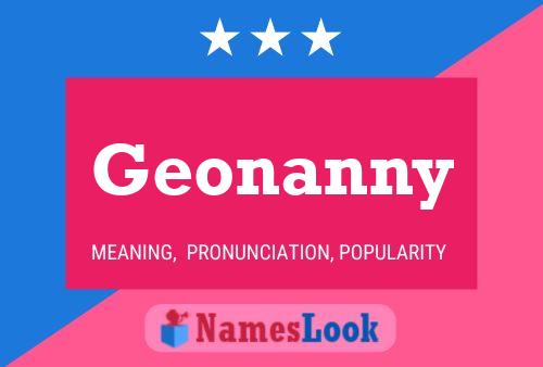 Póster del nombre Geonanny