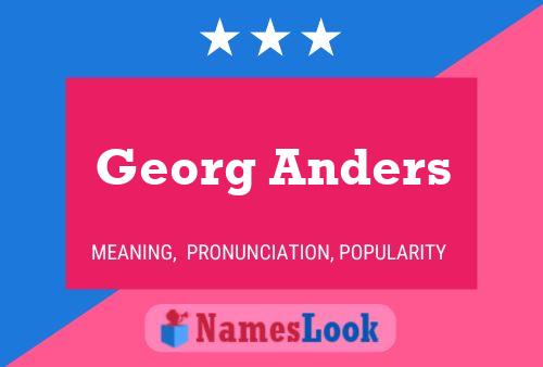 Póster del nombre Georg Anders