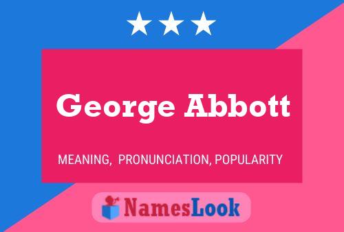 Póster del nombre George Abbott