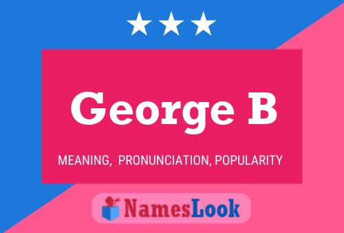 Póster del nombre George B