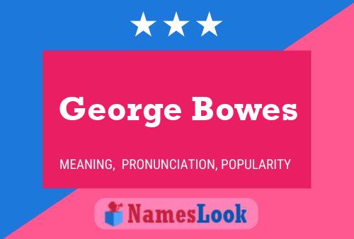 Póster del nombre George Bowes