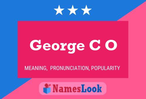 Póster del nombre George C O