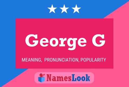 Póster del nombre George G