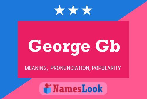 Póster del nombre George Gb