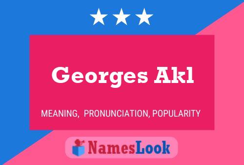 Póster del nombre Georges Akl