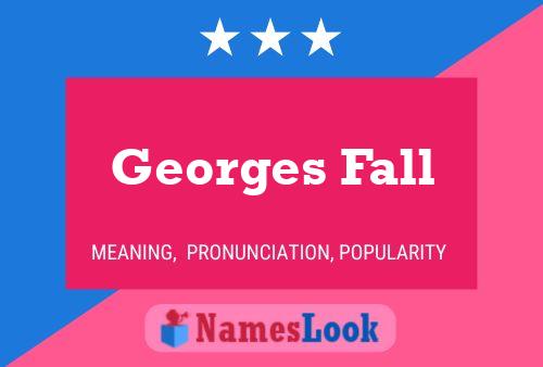 Póster del nombre Georges Fall