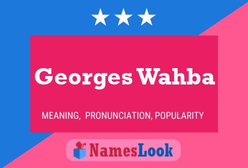 Póster del nombre Georges Wahba