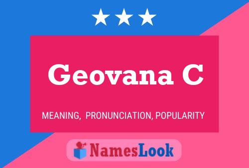 Póster del nombre Geovana C