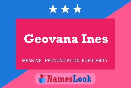 Póster del nombre Geovana Ines