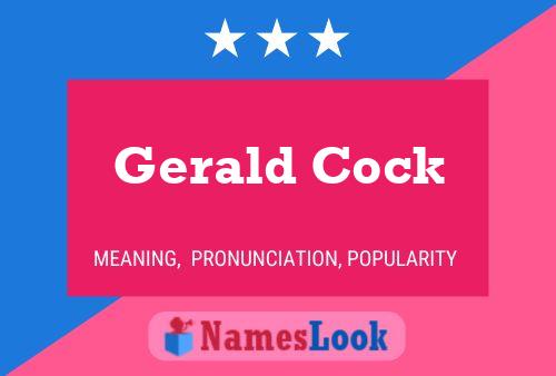 Póster del nombre Gerald Cock