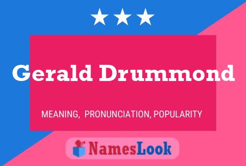 Póster del nombre Gerald Drummond