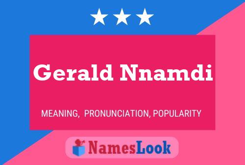 Póster del nombre Gerald Nnamdi