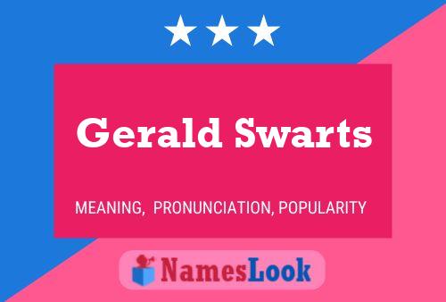 Póster del nombre Gerald Swarts