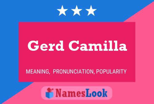 Póster del nombre Gerd Camilla