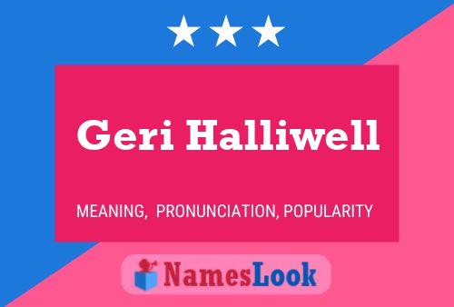 Póster del nombre Geri Halliwell