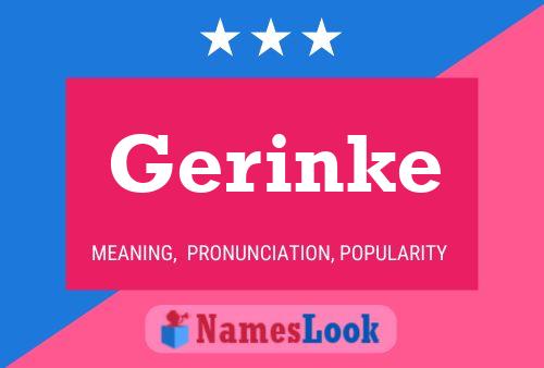 Póster del nombre Gerinke