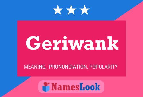 Póster del nombre Geriwank