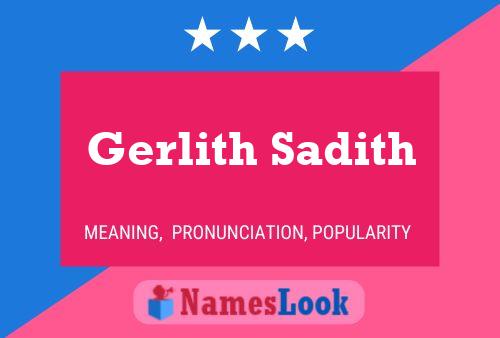 Póster del nombre Gerlith Sadith